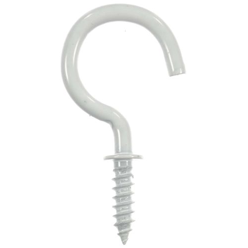 Cup Hook, White Metal